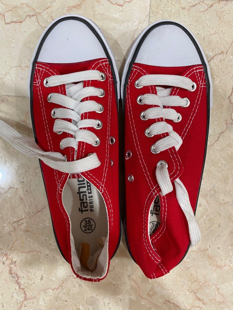 All red discount shoes for women