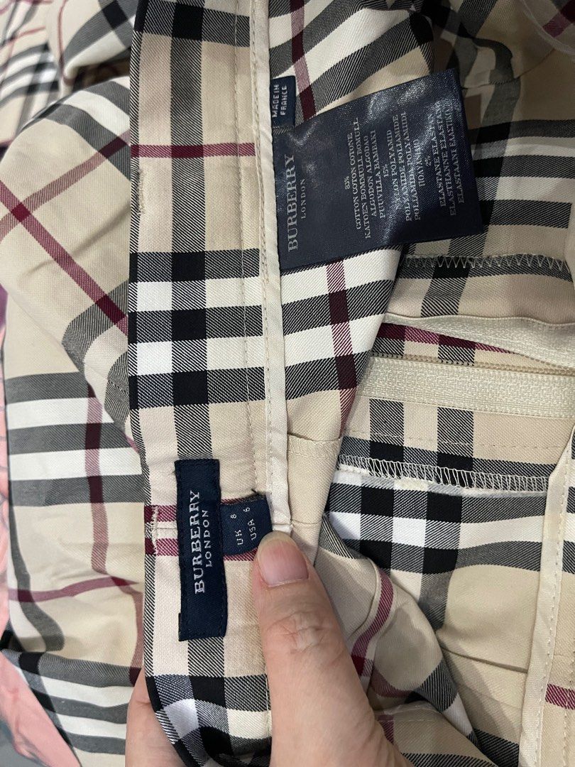 Burberry trousers womens fake best sale