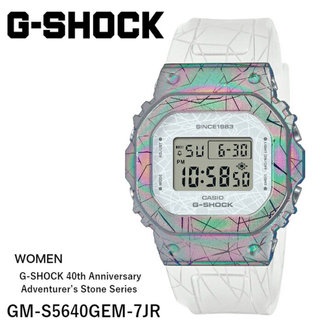 Casio G-SHOCK 40週年紀念版女裝手錶GM-S5640GEM-7JR 日本代購, 女裝