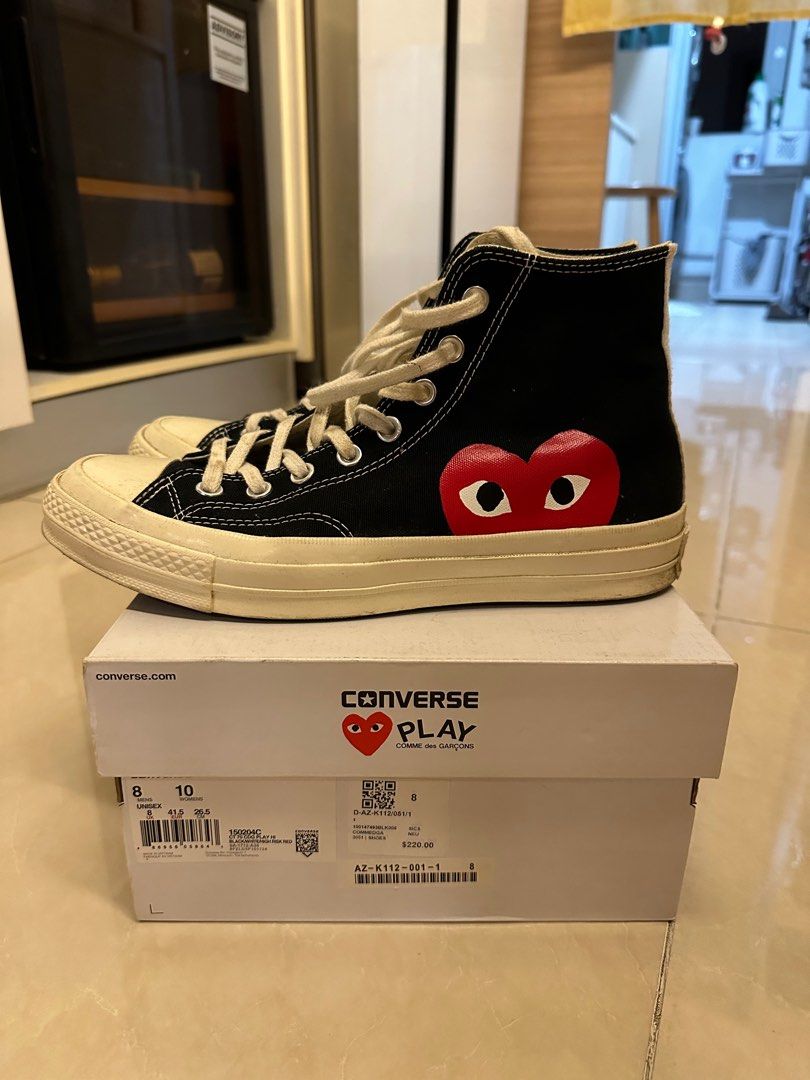 Cdg converse 2025 uk 8