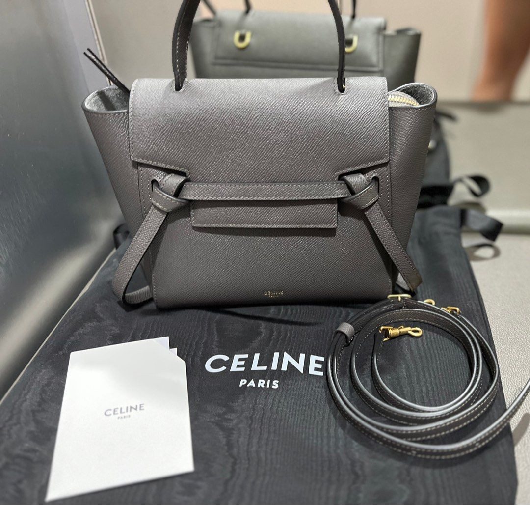 Celine Belt Bag Pico Light Taupe, Luxury, Bags & Wallets on Carousell