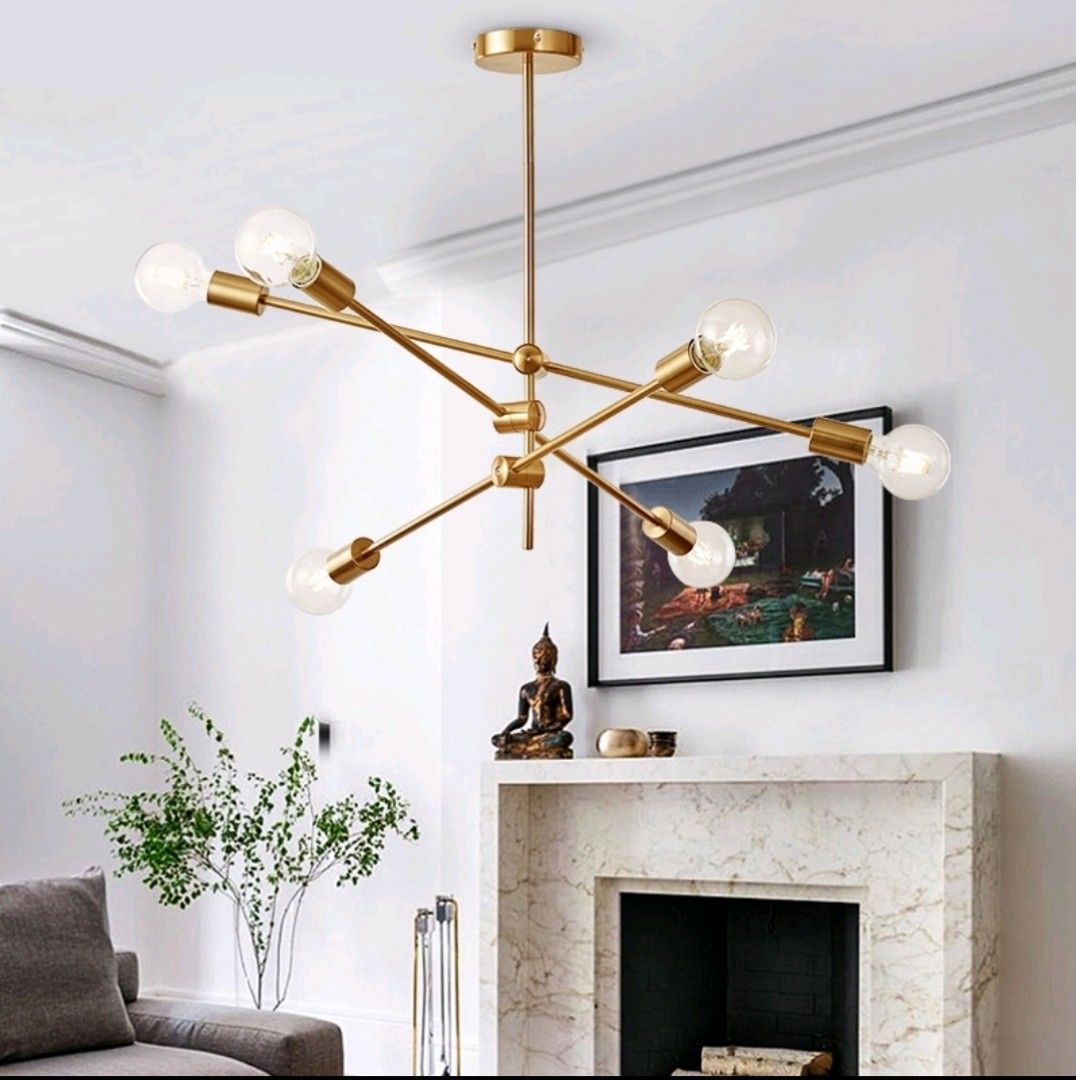 modern multi arm ceiling light