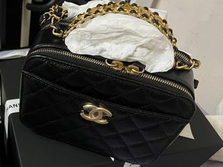 Replica Chanel Mini Vanity With Charm Chain in Lambskin AP1447 Red