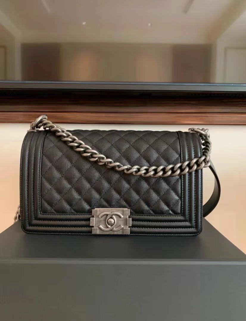 CHANEL Chain bag Black Leboy full set, Luxury, Bags & Wallets on Carousell