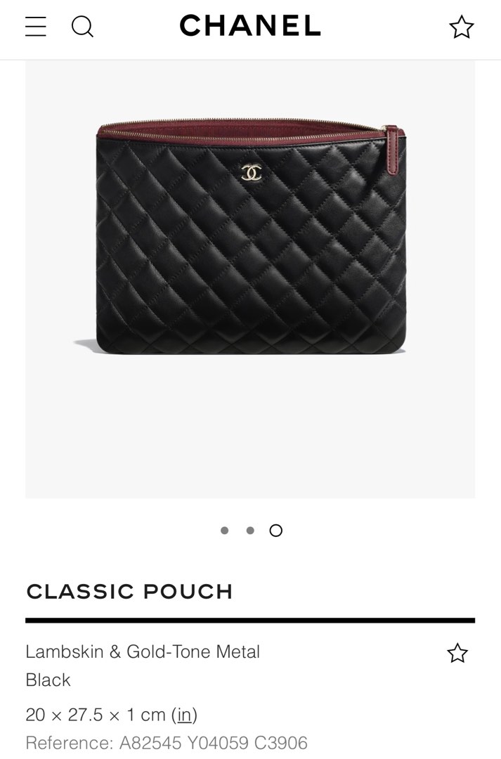 Chanel discount classic pouch