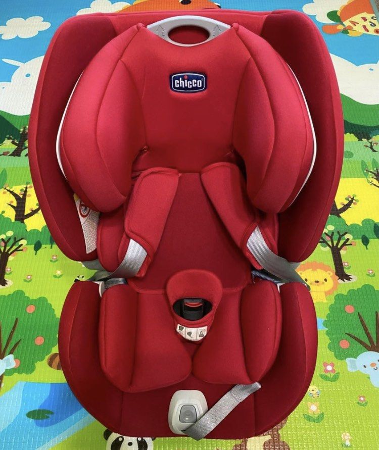 Chicco Seat up 012 Isofix安全座椅（自信紅）, 嬰兒及兒童, 外出用品, 安全座椅在旋轉拍賣