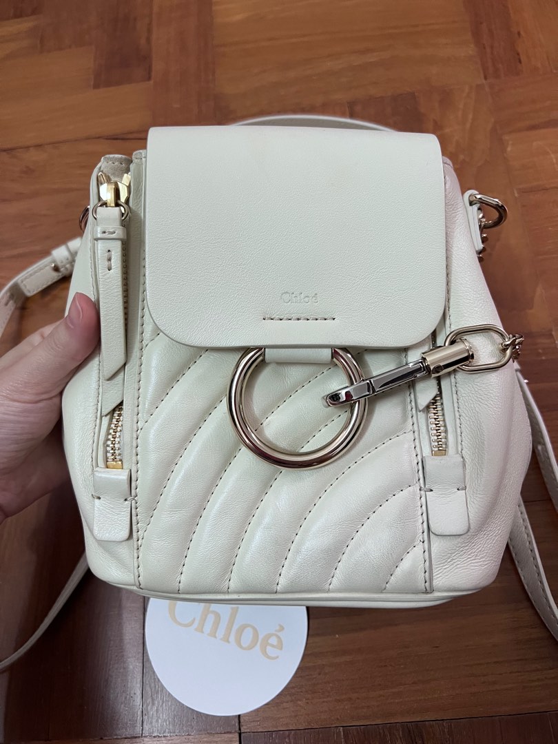Chloe backpack white hot sale
