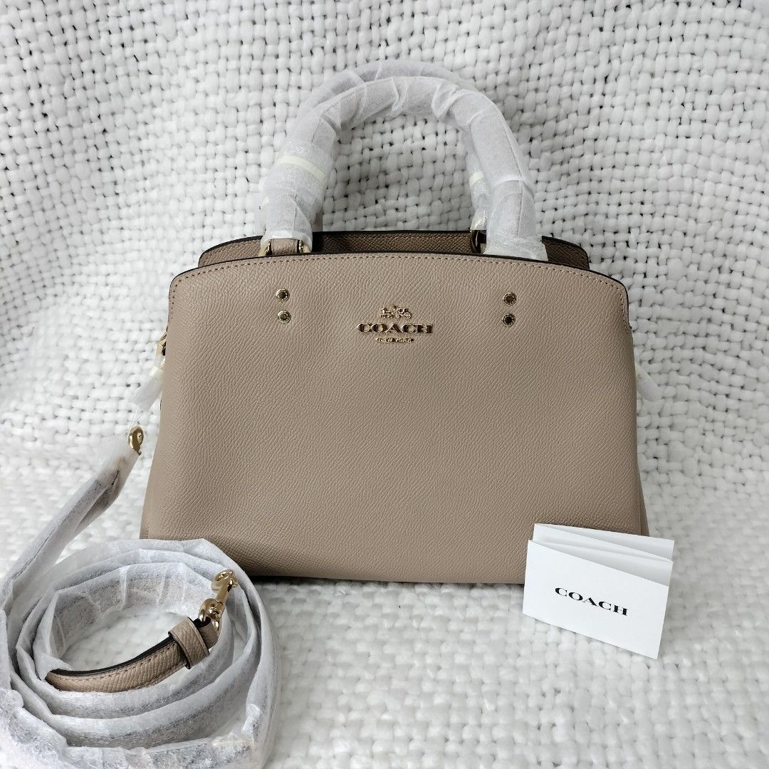 COACH LILLIE CARRYALL CROSS BODY BAG IN TAUPE, Women's Fashion, Bags