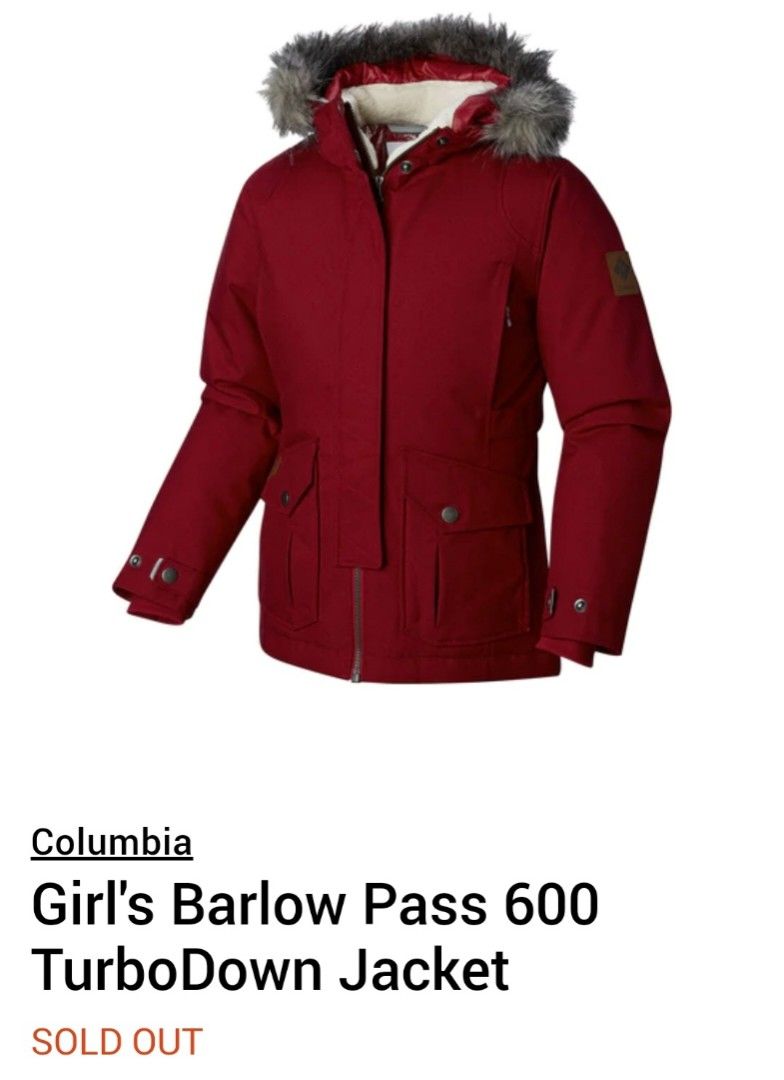 Columbia Barlow Pass 600 TurboDown Jacket Omni Heat