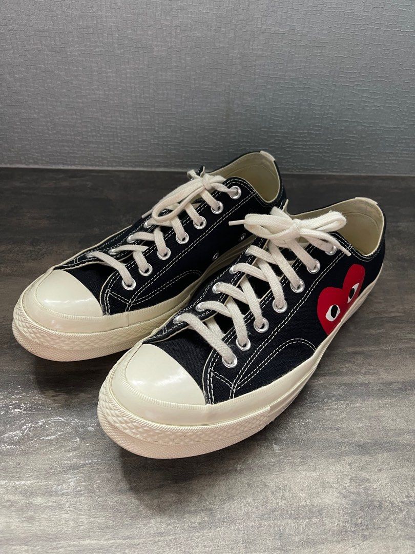 Cdg play x discount converse black low