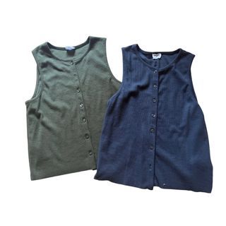 Cotton On Button Ribbed Top Bundle