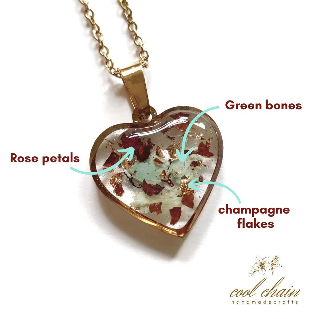 Cremation Ash Urn Necklace Keepsake Memorial Inlaid Necklace, Men's Fashion, Watches