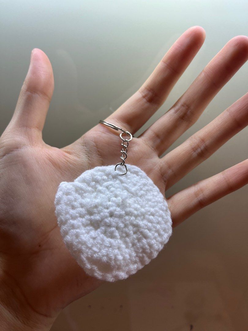 crochet egg keychain, Hobbies & Toys, Stationery & Craft, Handmade