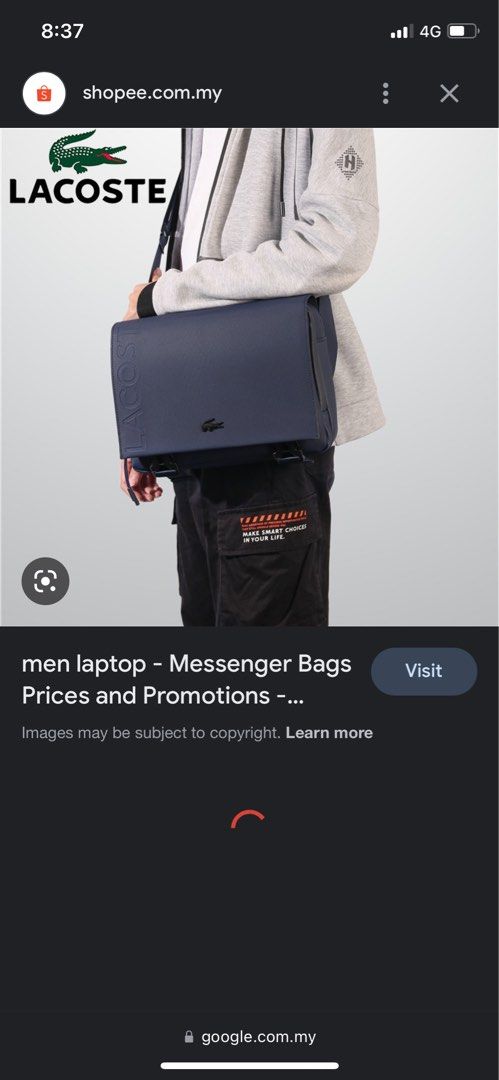 Shopee lacoste bag top