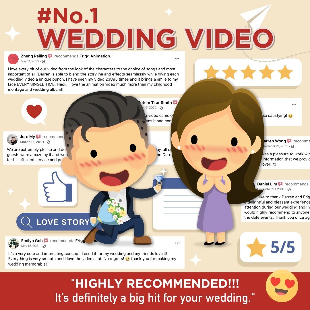 Custom Made Wedding Love Story Animation Video | Wedding Opening Video| Animated  Love Story, Lifestyle Services, Photography & Video Services on Carousell