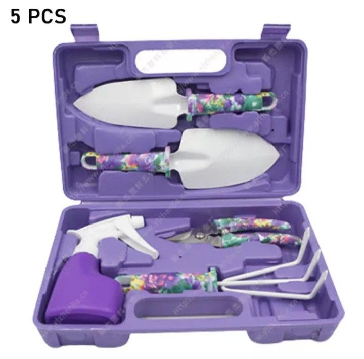 Cute Garden Tool Set (Category: Gardening Tools & Ornaments) located in Caloocan City. Submitted by psl_enterprise (Listing ID 1208189449, Image 1). Description: Garden tool set available in 2 colors (purple and green) Each set contains 5pcs of graden tool With sturdy box/case for easy storage Green - 420 Purple - 499.