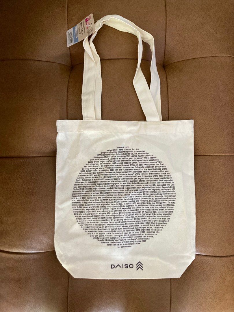Daiso tote sale bag