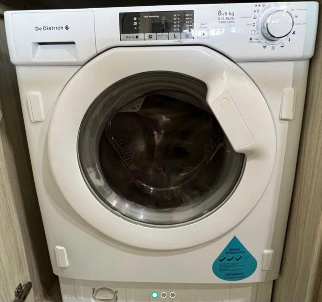 De Dietrich washer and dryer (8+5kg), TV & Home Appliances, Washing ...