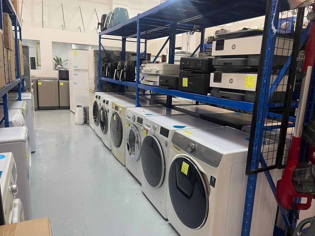 💙 WASHING MACHINE, DRYER, FRIDGE, VACUUM, OVEN, MICROWAVE 💙. ☎️ 88****** Cherry (Category: Other Home Appliances) located in Singapore. Submitted by defuture_cherry (Listing ID 1208187554, Image 8). Description: Hi, we are selling all 2nd hand, new, display set of electric home appliances: TV, Fridge, Washing machine, Dryer, Oven, Microwave, Blender, Air Fryer, Air Cooler , Fan,Vacuum cleaner, ….. ❤️Pls come down my shop and view any things you