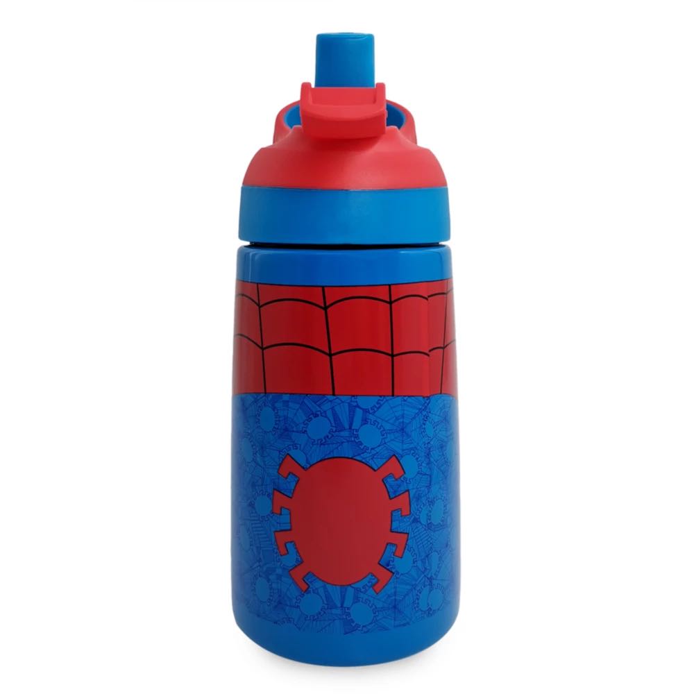 Zak! Designs Zak! Marvel Spider-Man - Stainless Steel Vacuum Insulated Water Bottle - 14 oz - Durable & Leak Proof - Flip-Up Straw Spout & Bu