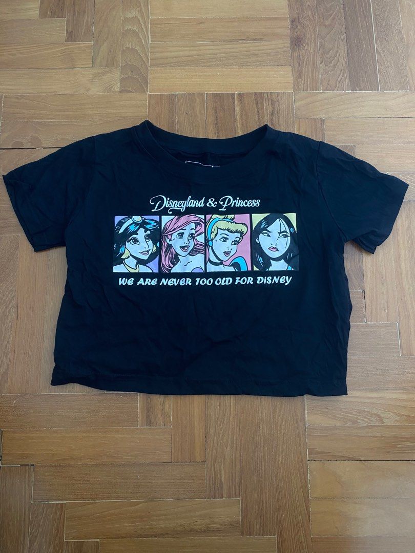 disney princess crop top, Women's Fashion, Tops, Shirts on Carousell