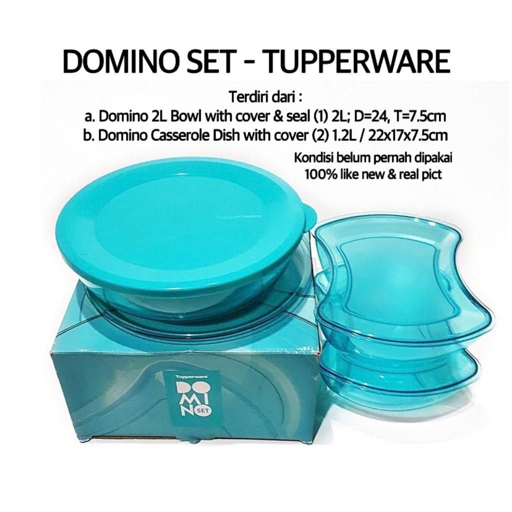 DOMINO SET TUPPERWARE / DSTBIRU on Carousell