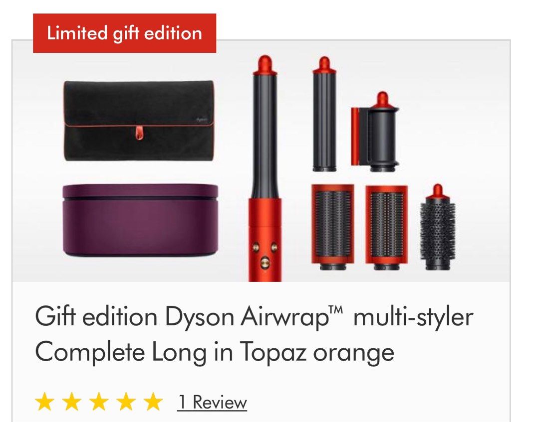 Dyson Airwrap™ multi-styler Complete Long in Topaz orange and