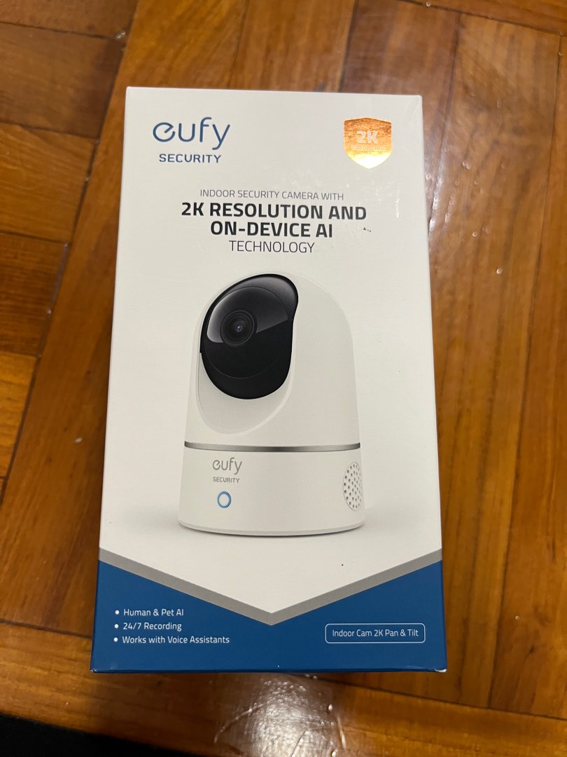 Eufy indoor cam 2k pan & tilt, 傢俬＆家居, 保安及門鎖 , 保安系統及閉路電視 Carousell