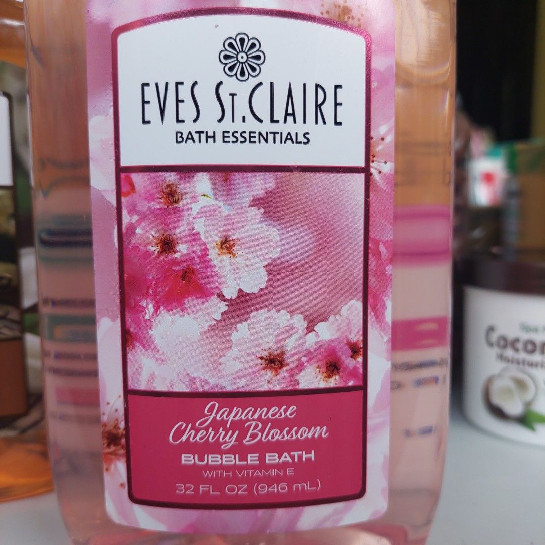 EVes St. CLAIRE bubble bath cherry blossom (Category: Bath) located in Bacolod City. Submitted by marshescollection (Listing ID 1208072355, Image 1). Description: Item from US. 946 ml.