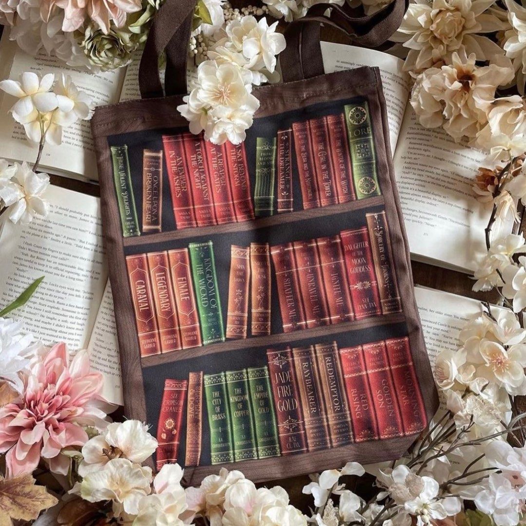 Fairyloot bookshelf bookish tote bag, Hobbies & Toys, Books & Magazines