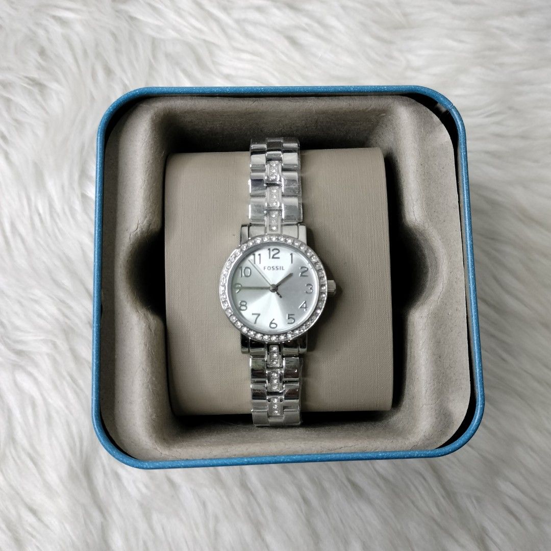 FOSSIL SHAE MINI THREE HAND STAINLESS STEEL WATCH BQ3370