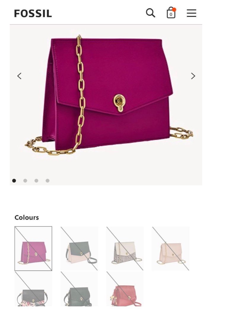 Fossil Stevie Small Crossbody, Women's Fashion, Bags & Wallets, Cross