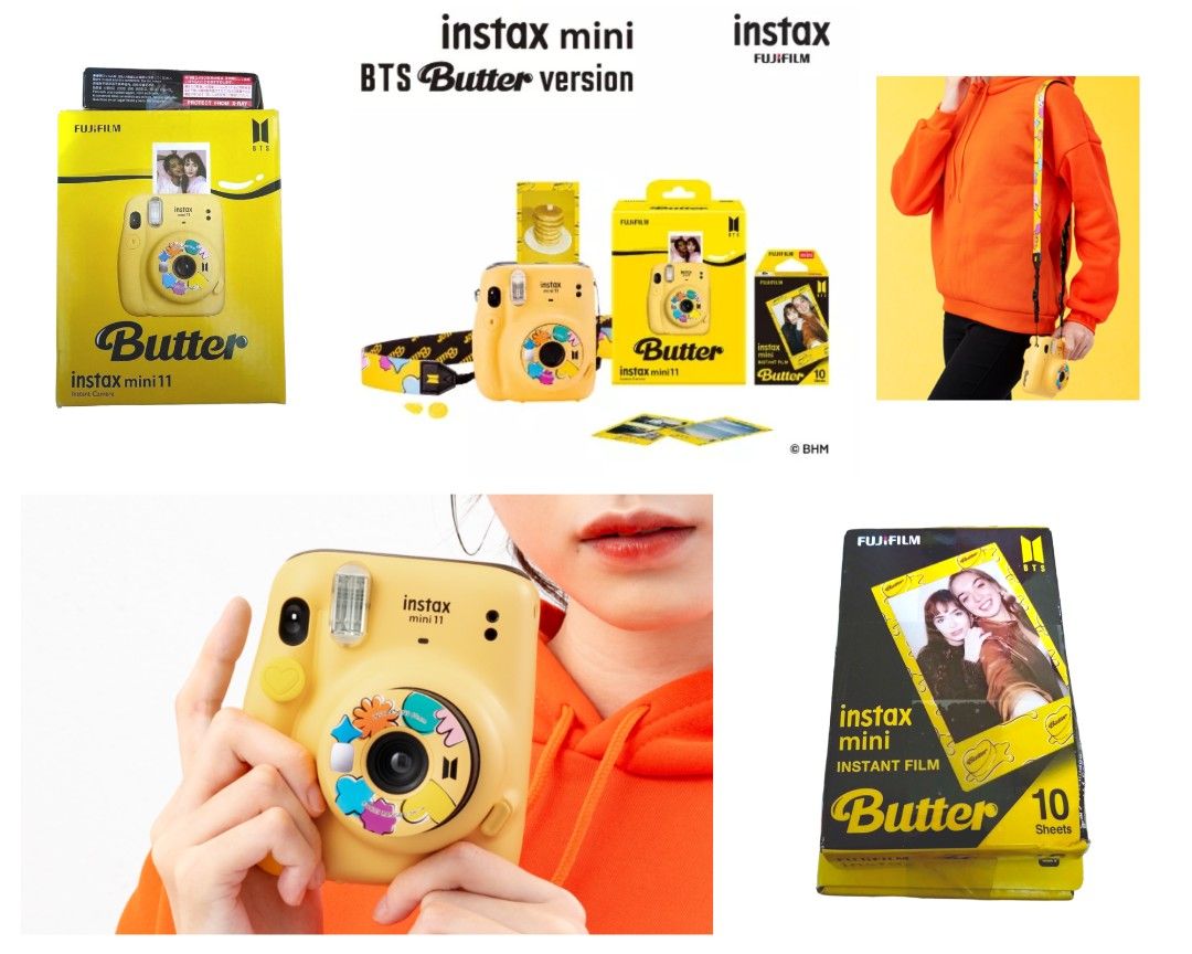 FUJIFILM Instax Mini 11 BTS Butter Version + BTS Butter Film 10's