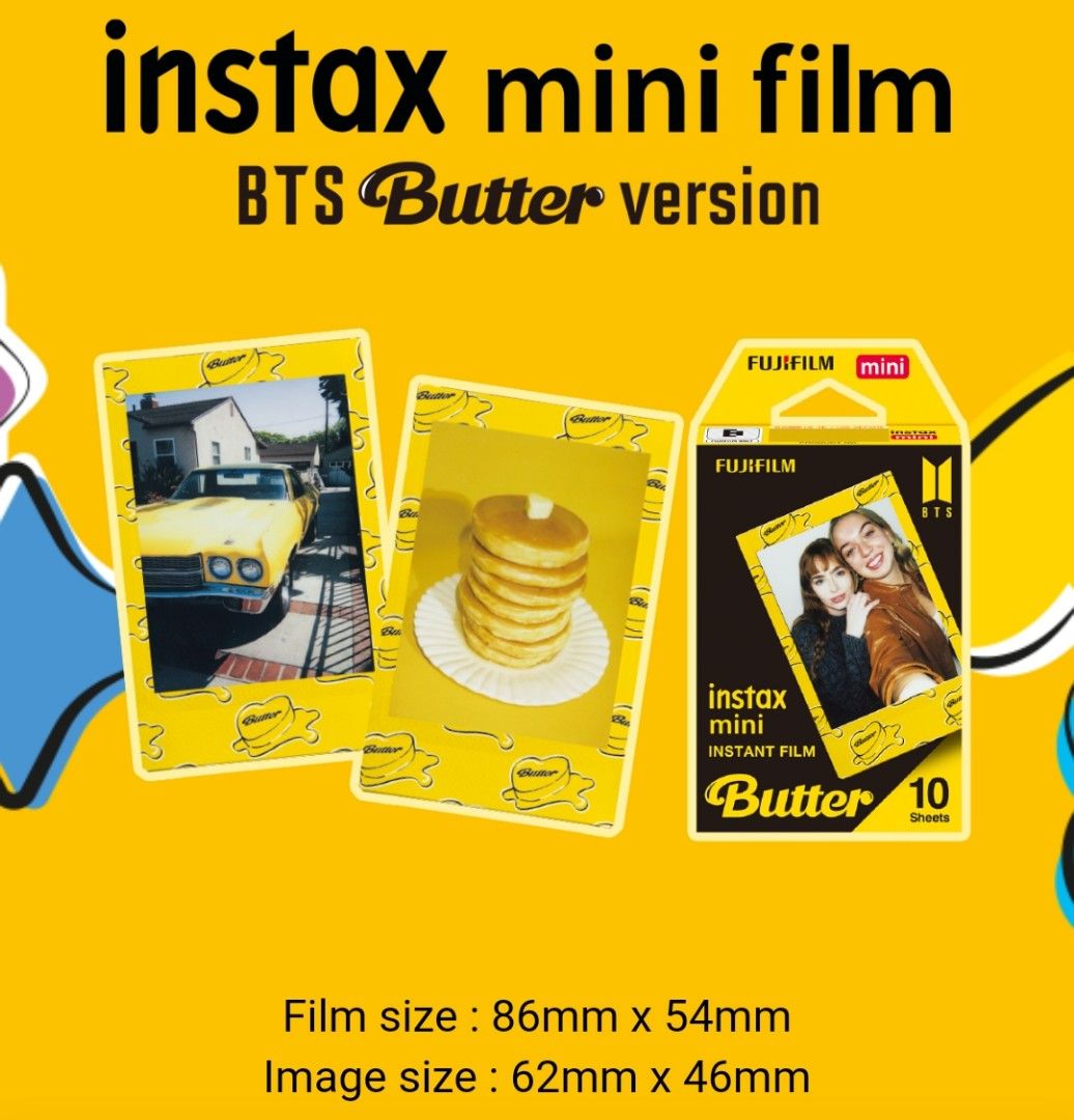 FUJIFILM Instax Mini 11 BTS Butter Version + BTS Butter Film 10's