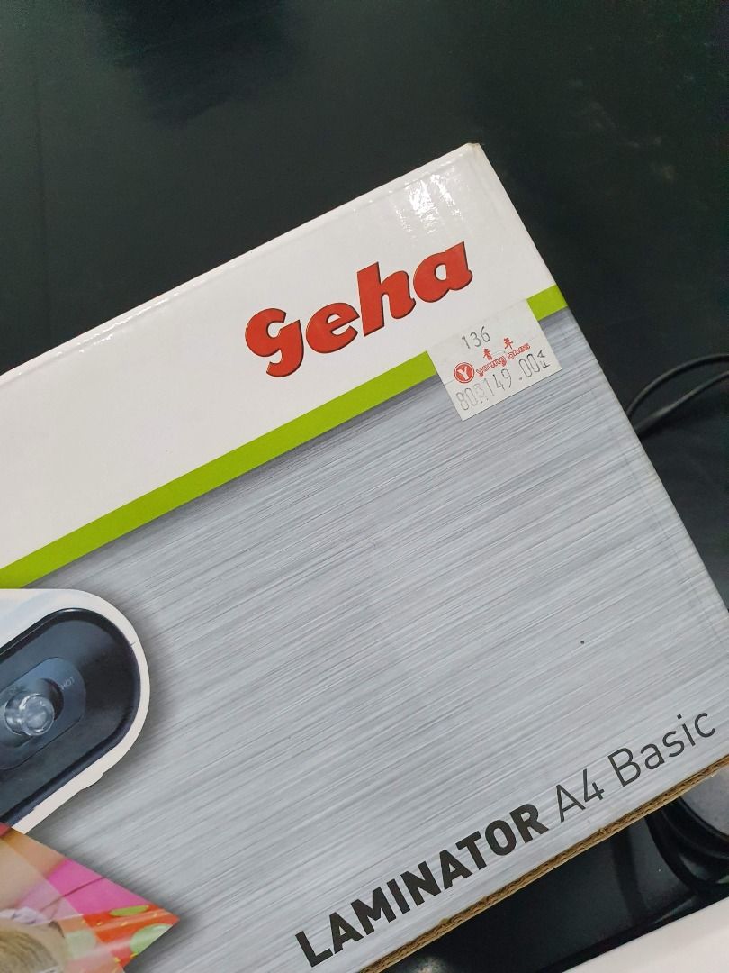 Geha Laminator Machine A4 Basic, Computers & Tech, Printers, Scanners