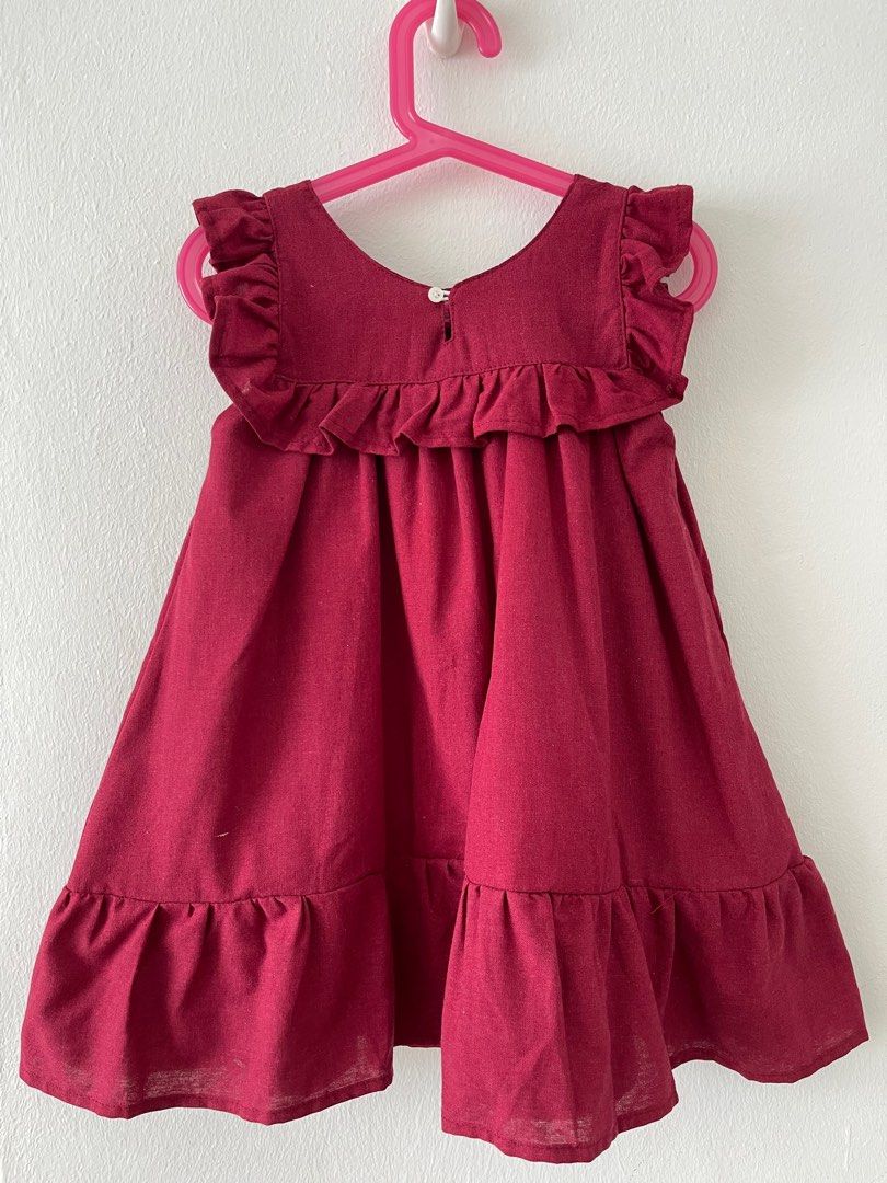 Girls red dress size 6 outlet