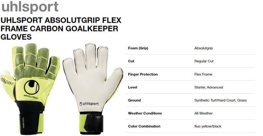 Uhlsport finger cheap protection gloves