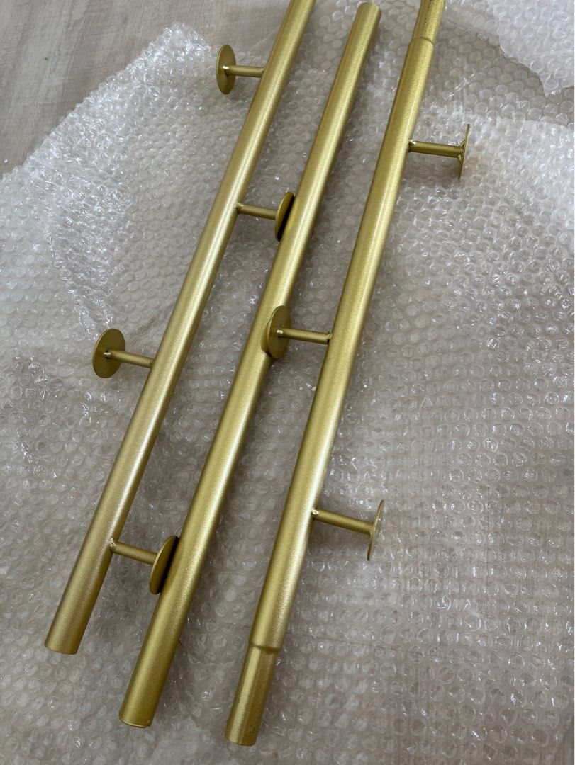 Gold plated scrap metal rod pole, Furniture & Home Living, Furniture, Other Home Furniture on
