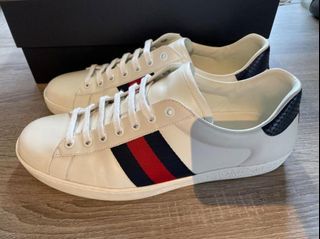 Gucci Ace Men's Sneaker White Sz US 10 (EU 44)