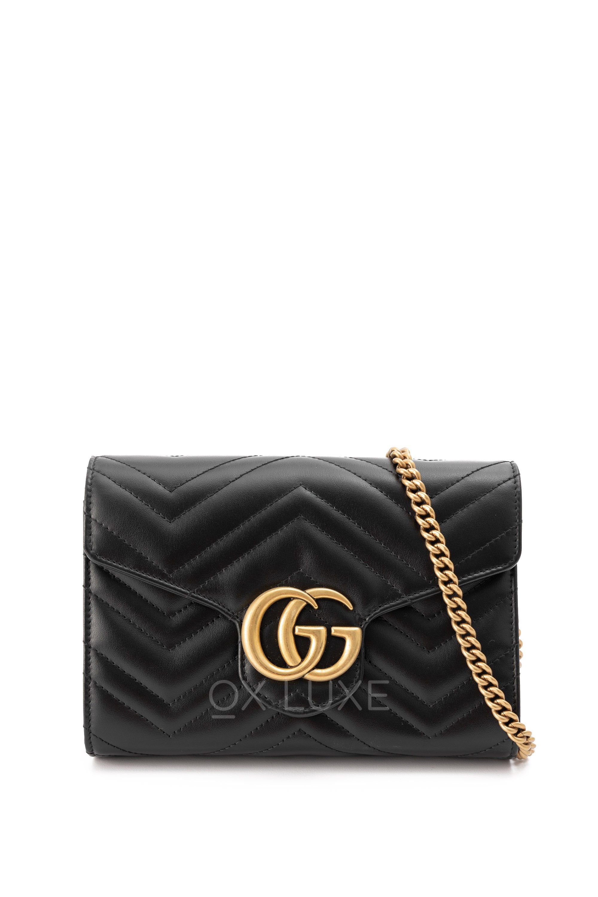 Gg marmont 2.0 on sale wallet on chain