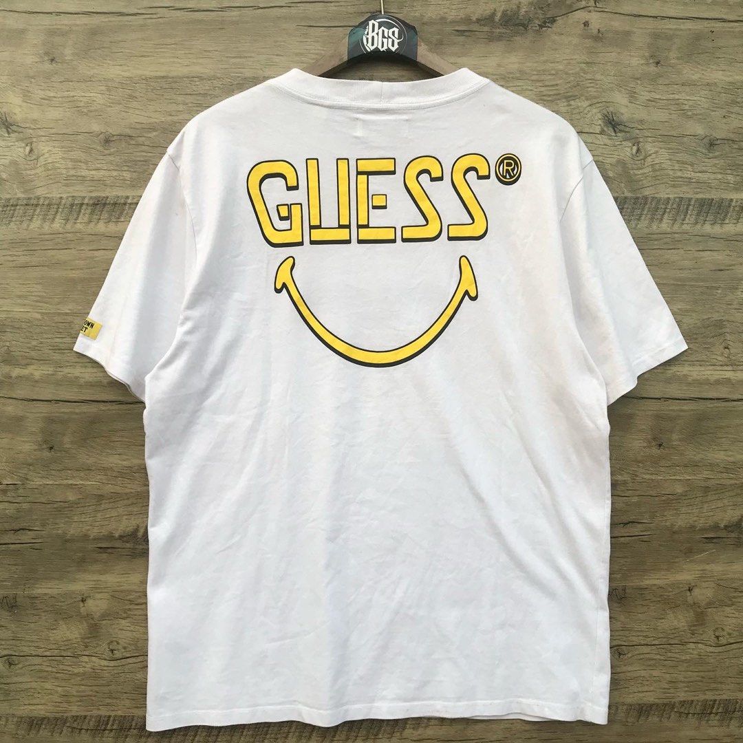 Guess x Chinatown Market x Smiley Logo tee