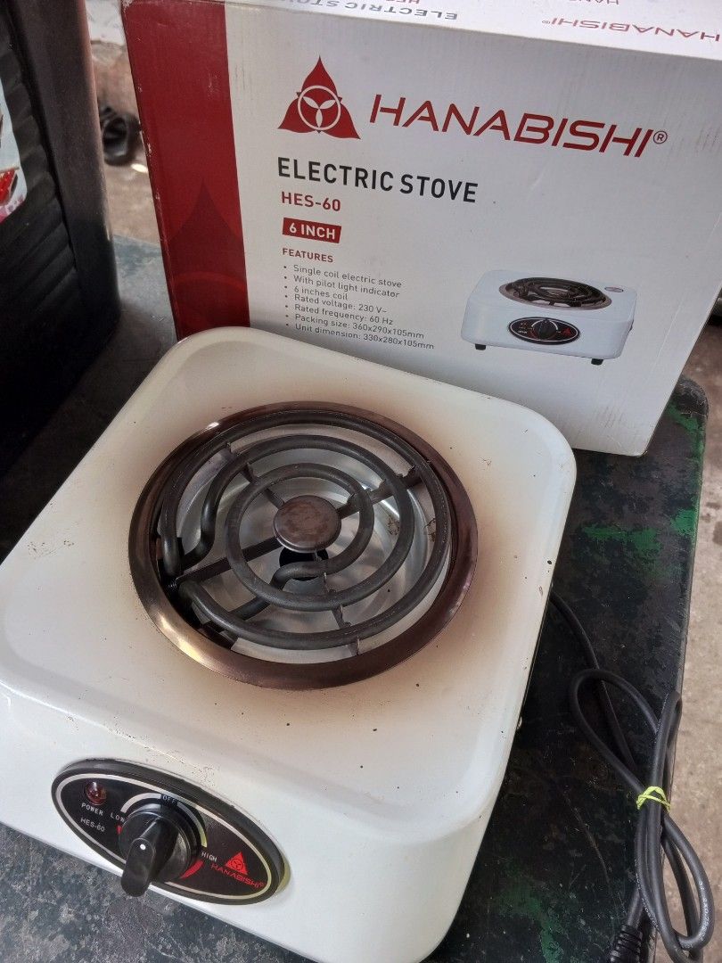 HANABISHI ELECTRIC STOVE HES 60 (6 Inch), Furniture & Home Living