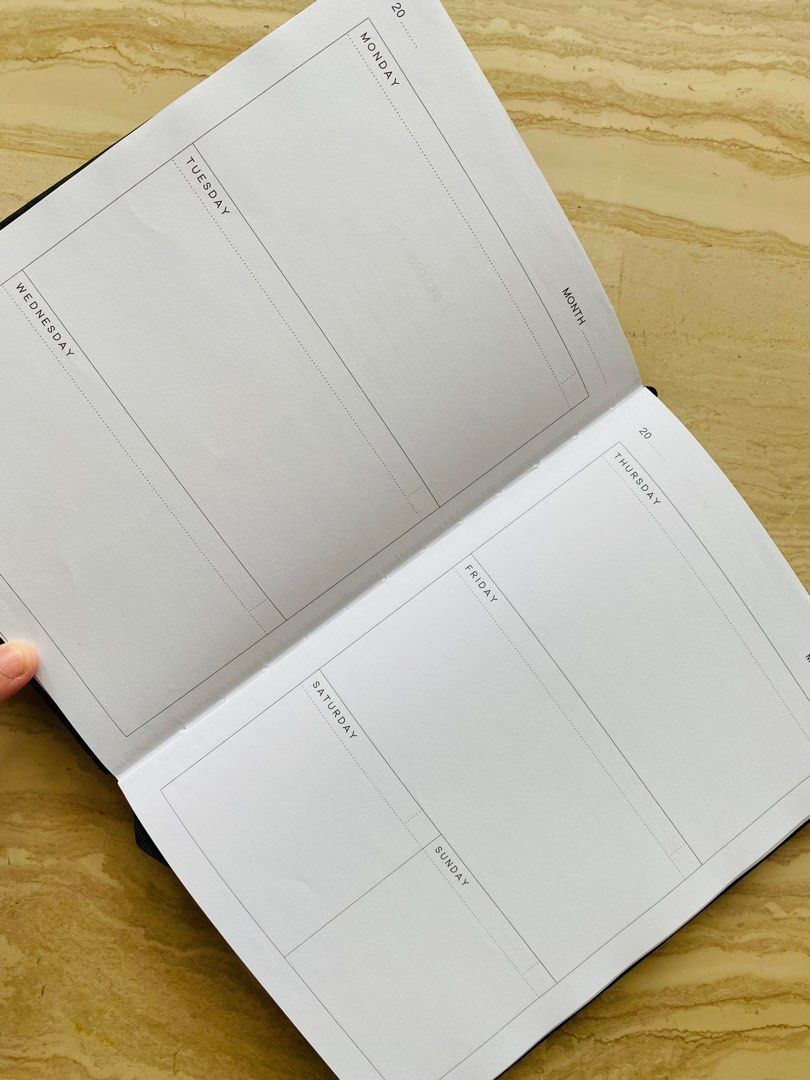 Hardcover Undated planner / diary, Hobbies & Toys, Stationery & Craft, Stationery & School