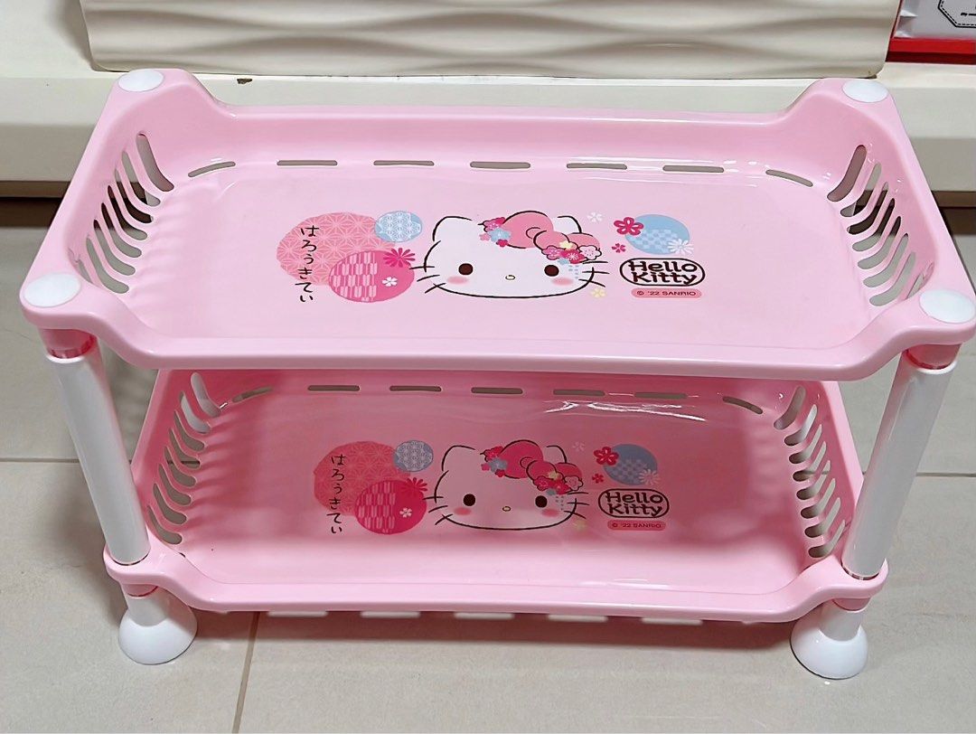 Hello Kitty 2 Tier Rack, Furniture & Home Living, Kitchenware