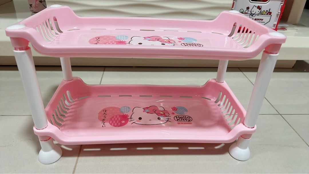 Hello Kitty 2 Tier Rack, Furniture & Home Living, Kitchenware