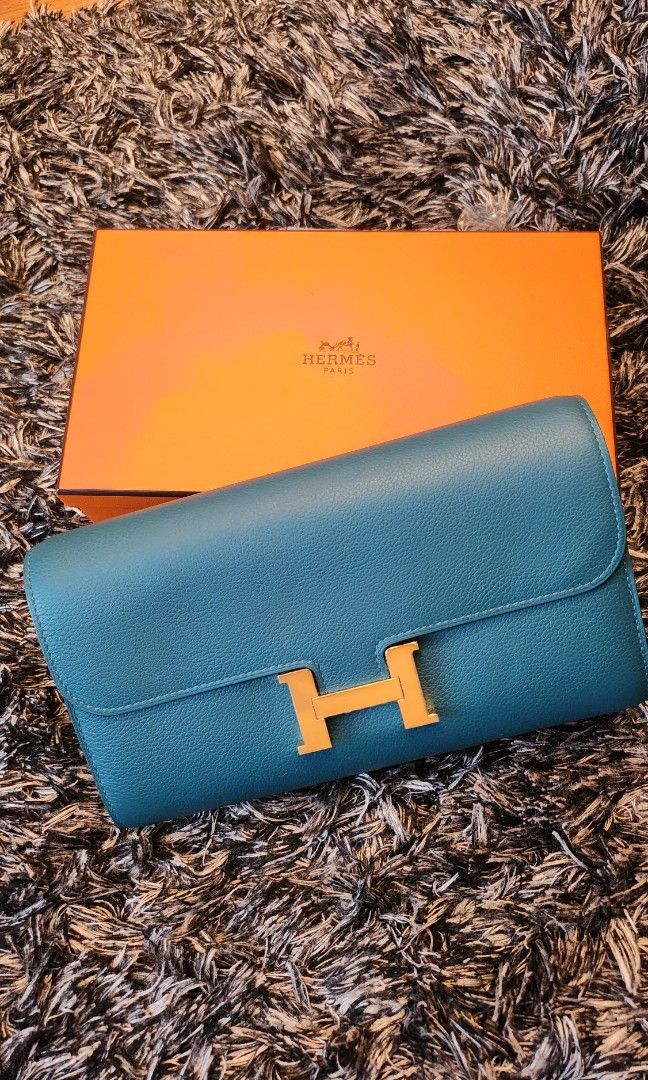 Hermes Constance to Go Vert Bosphore, Luxury, Bags & Wallets on Carousell