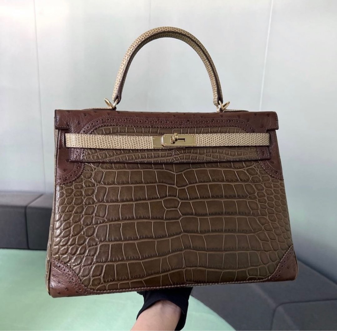 Hermes Kelly Sellier 25 Gris Mouette Epsom, Luxury, Bags & Wallets on  Carousell