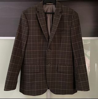 H&M Slim Fit Checked Blazer and Trousers #HUAT88