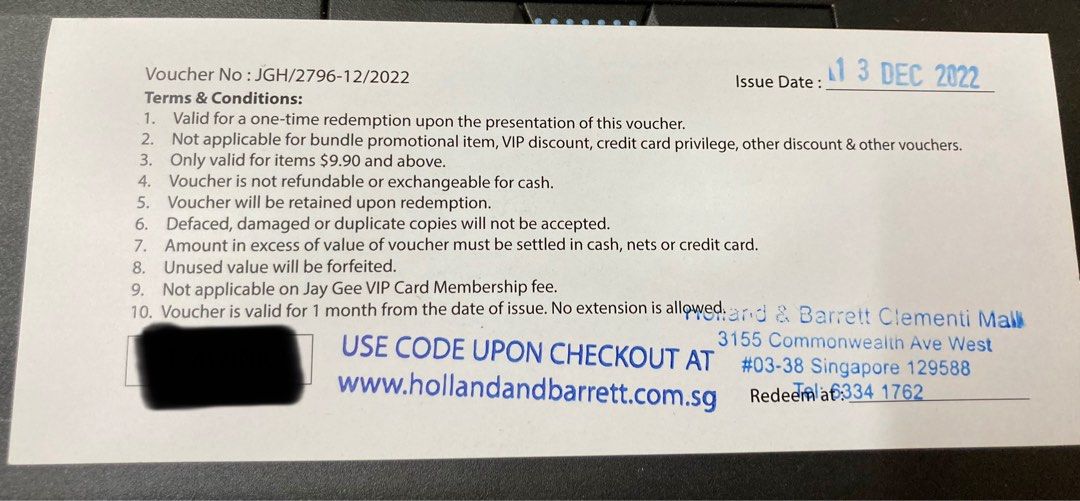 Holland & Barrett Vouchers, Health & Nutrition, Health Supplements