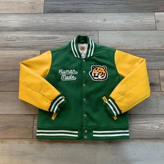 Human made on sale varsity jacket green